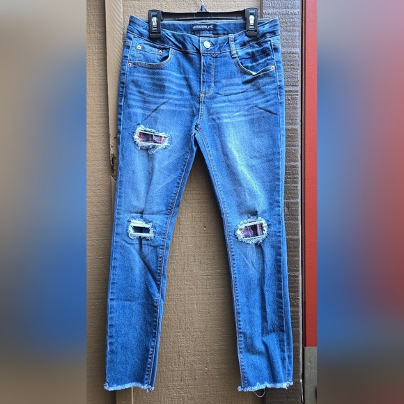Imperial Star Other - Imperial Star Ripped Blue Ankle Jeans GIRLS SZ 14